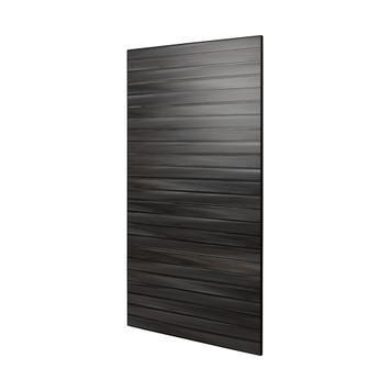 FlexiSlot® lamelna stena z okvirjem iz ogljično črne barve